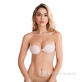 Soutien-gorge invisible en silicone avec tissu auto-adhésif